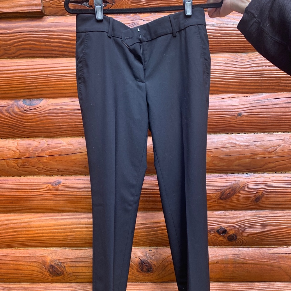 J Crew black lined wool pants size 4